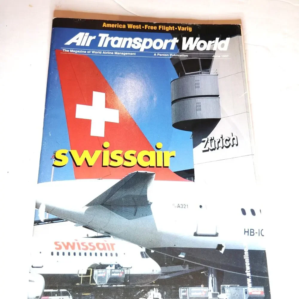Air Transport World Magazine - June 1997 - World Airline Management Vintage